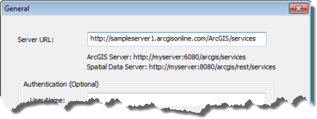 Connecting to Esri SampleServer1 Connecting to Esri SampleServer1